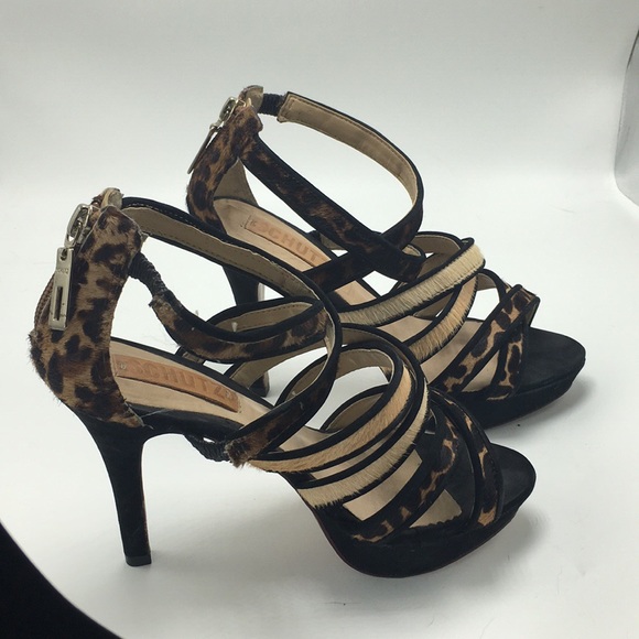 SCHUTZ Cheetah Heels, Size 5 - Picture 4 of 8